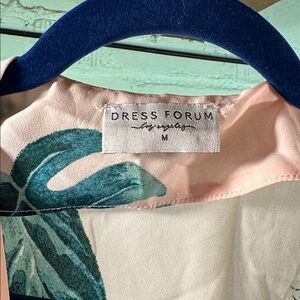 Dress Forum Pink and Teal Floral Duster